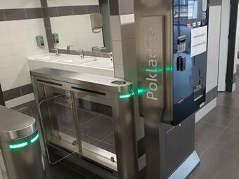 Turnstiles with payment station