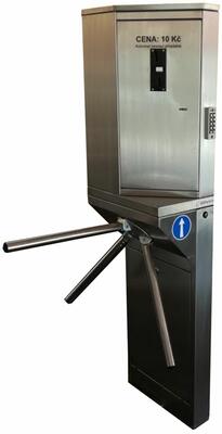 Turnstile with payment machine