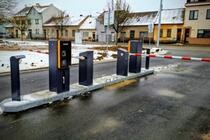 Ticket parking system with cameras in the parking lot in front of the Penny Market in Obřany, Brno - #1