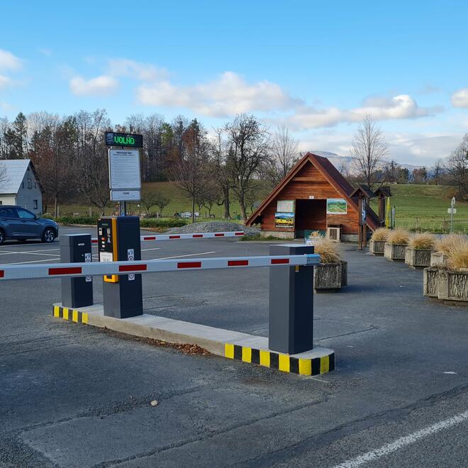 Parkovací systém na turisticky oblíbeném místě