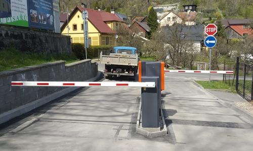Parkovací systém na parkoviště ve Štramberku v Beskydech