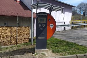 Parkovací systém na parkoviště ve Štramberku v Beskydech