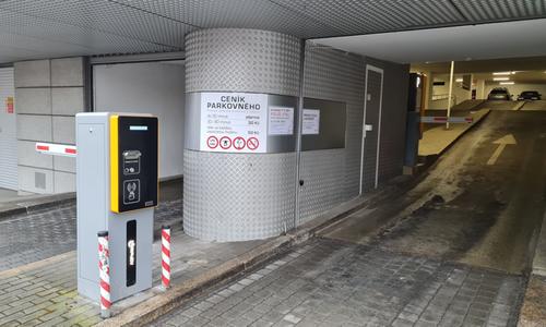 System for controlling entrances to the library car park in Liberec