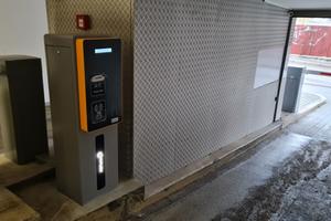 System for controlling entrances to the library car park in Liberec