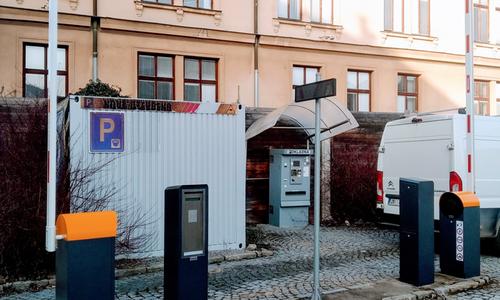 Modernization of barriers in a private parking lot in Jihlava