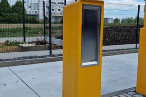 Automatic system at the entrance to the fire station