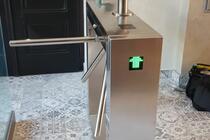Electronic access system with turnstiles and gate - #1